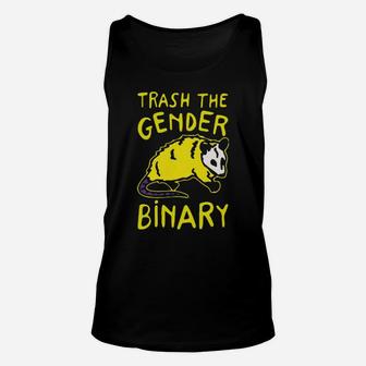 Trash The Gender Binary Unisex Tank Top - Monsterry UK