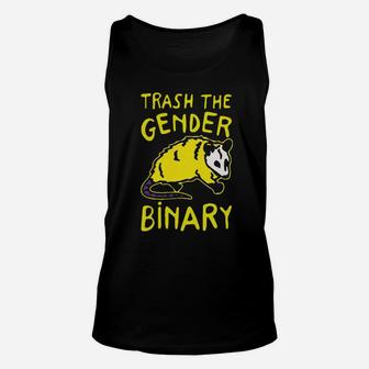 Trash The Gender Binary Unisex Tank Top - Monsterry UK