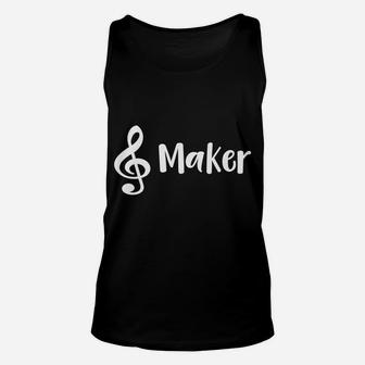 Treble Maker Trouble Maker Musical Pun Unisex Tank Top | Crazezy AU