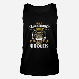 Truck Driver Gift For Dad Semi Big Rig Trucking Trailer Unisex Tank Top | Crazezy