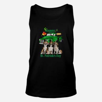 Truck Happy St Patrick Day Beagle Unisex Tank Top - Monsterry