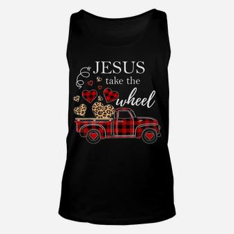 Truck Jesus Take The Wheel Unisex Tank Top | Crazezy AU
