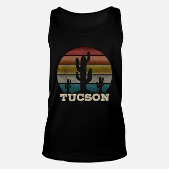 Tucson Arizona Cactus Vintage Retro Desert Unisex Tank Top | Crazezy UK