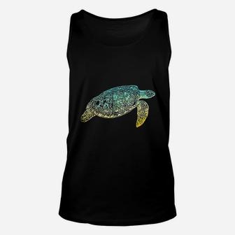Turtle Sea Animal Diving Gift Turtle Unisex Tank Top | Crazezy