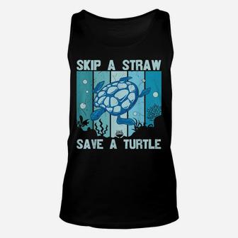 Turtle Shirt Funny Tortoise Sea Animal Plus Size Graphic Unisex Tank Top | Crazezy CA