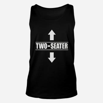 Two Seater Funny Unisex Tank Top | Crazezy