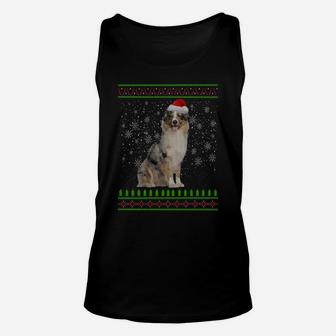 Ugly Christmas Aussie Dog Xmas Merry Christmas Gifts Sweatshirt Unisex Tank Top | Crazezy CA