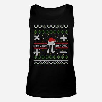 Ugly Christmas Pi Mathematics Math Circle Number Sweatshirt Unisex Tank Top | Crazezy DE