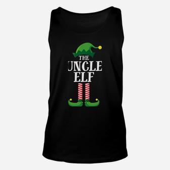 Uncle Elf Matching Family Group Christmas Party Pajama Unisex Tank Top | Crazezy UK