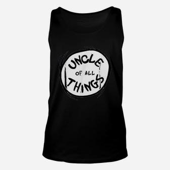 Uncle Of All Things Emblem Color Option Unisex Tank Top | Crazezy