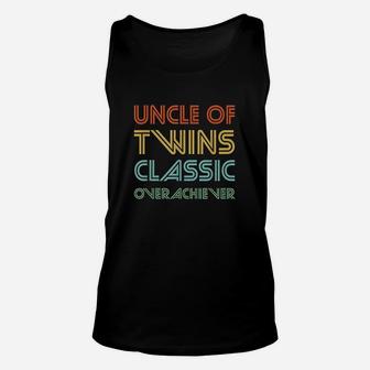 Uncle Of Twins Classic Overachiever Unisex Tank Top | Crazezy UK