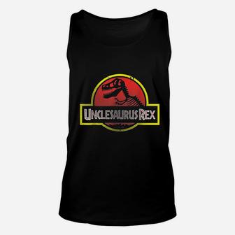Unclesaurus Rex Uncle Dinosaur Unisex Tank Top | Crazezy
