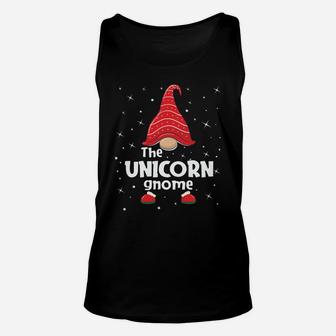 Unicorn Gnome Family Matching Christmas Funny Gift Pajama Unisex Tank Top | Crazezy UK