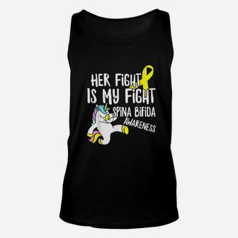 Unicorn Her Fight Is My Fight Unisex Tank Top | Crazezy