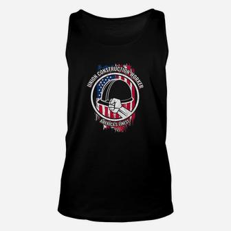 Union Construction Worker Gifts For Builders Unisex Tank Top | Crazezy