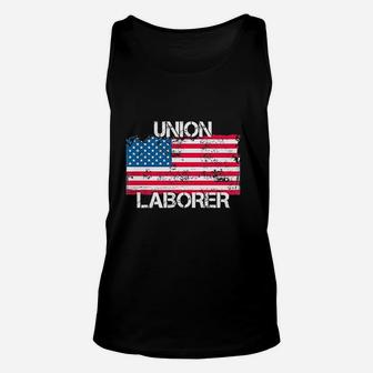 Union Laborer Union Workers Us Flag Unisex Tank Top - Thegiftio UK