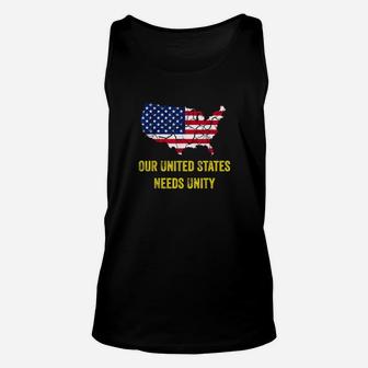 United States Distressed American Flag Stand Together Better Unisex Tank Top - Monsterry DE