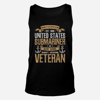 United States Of America Submariner Veteran Unisex Tank Top | Crazezy