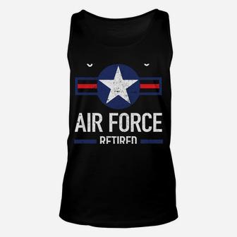 United States Retired Air Force Military Retirement Shirt Unisex Tank Top | Crazezy