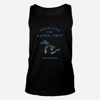 Unsalted And Shark Free Great Lakes Basic Unisex Tank Top | Crazezy DE