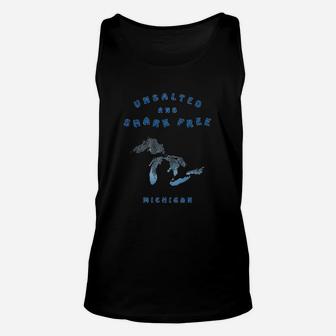 Unsalted And Shark Free Unisex Tank Top | Crazezy UK