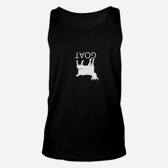 Upside Down Goat Silhouette With Goat Unisex Tank Top - Thegiftio UK