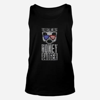 Us Pride Honey Badger Ratel Gift Honey Badger Unisex Tank Top | Crazezy AU