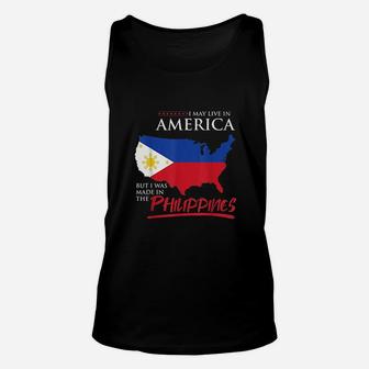 Usa American Filipino Pinoy Roots Philippines Unisex Tank Top | Crazezy CA