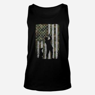 Usa American Flag Military Patriotic Hunter Hunting Unisex Tank Top | Crazezy