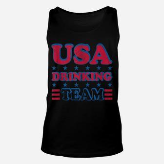 Usa Drinking Team 4Th Of July Independence Day Drunk Funny Unisex Tank Top | Crazezy UK