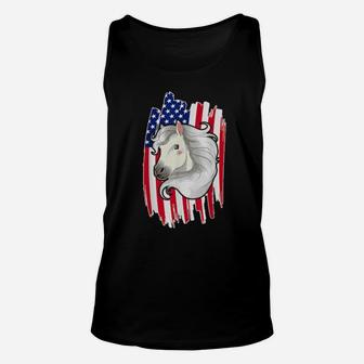 Usa Flag Horse 4Th Of July Patriotic Horse Unisex Tank Top - Monsterry AU