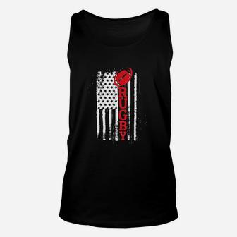Usa Flag Rugby Vintage Rugby Lover Unisex Tank Top | Crazezy