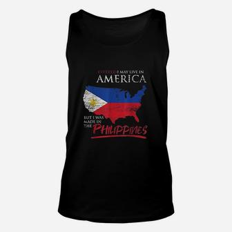 Usa I May Live In America Unisex Tank Top | Crazezy