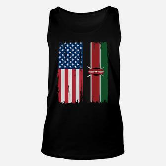 Usa Kenya Flag Hoodie Unisex Tank Top | Crazezy