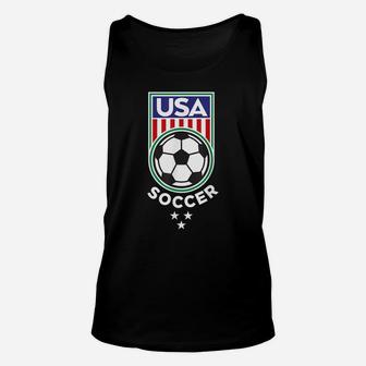 Usa Soccer Team Support The Team Shirt Usa Flag Football Unisex Tank Top | Crazezy