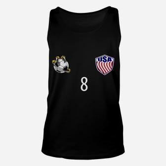Usa Training Number 8 Front And Back Design Unisex Tank Top | Crazezy CA