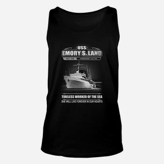 Uss Emory S Land Unisex Tank Top - Thegiftio UK