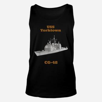 Uss Yorktown Cg-48 Navy Sailor Veteran Gift Unisex Tank Top | Crazezy AU