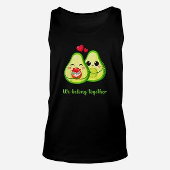 Valentine Day Cute In Love Avocados Unisex Tank Top - Monsterry AU