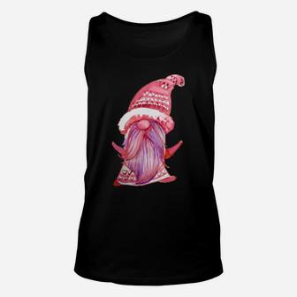 Valentine Gnome Pink Valentine's Day Gnome Love Unisex Tank Top - Monsterry DE