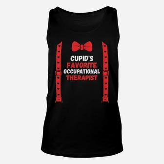 Valentines Day Custome Cupid's Favorite Occupational Therapi Unisex Tank Top - Monsterry UK