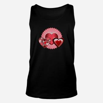 Valentines Day Hearts For Her Cute Love Unisex Tank Top - Monsterry CA