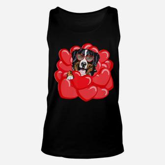 Valentines Gifts For Bernese Mountain Dog Lovers Unisex Tank Top - Monsterry