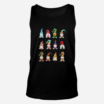 Valentines Gnome St Patrick Gnomies Easter Spring Gnomes Unisex Tank Top - Thegiftio UK