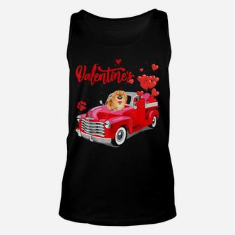 Valentines Poodles Unisex Tank Top - Monsterry