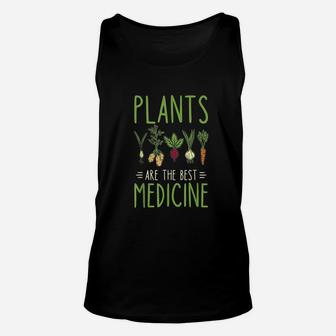 Vegan Plants Are The Best Medicine Plant Based Powered Unisex Tank Top | Crazezy AU