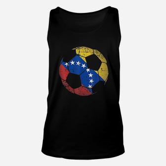 Venezuela Soccer Ball Flag Jersey Unisex Tank Top | Crazezy