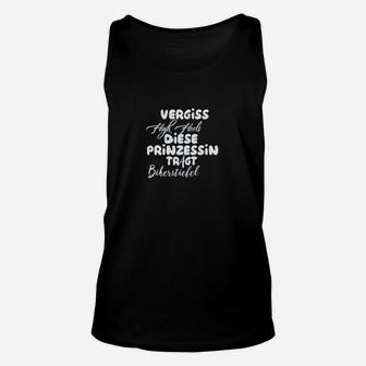 Vergiss die Prinzessin Unisex TankTop: Diese Königin trägt Bikerstiefel - Seseable