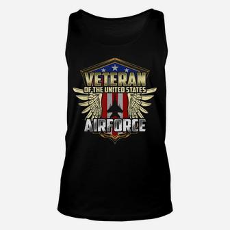 Veteran Of The United States Air Force Father's Day Gift Tee Unisex Tank Top | Crazezy