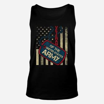 Veteran Of The United States Army - Patriotic American Flag Unisex Tank Top | Crazezy